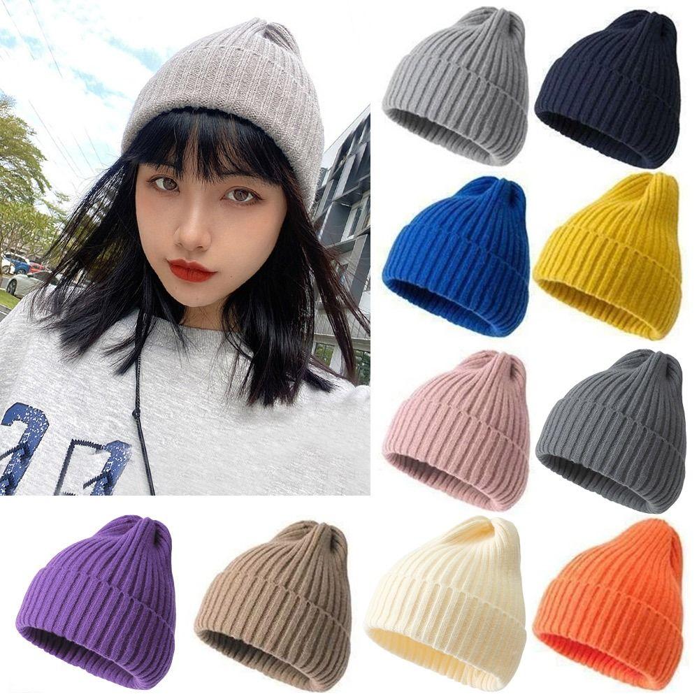 Winter Warme Wollmütze Dicke Skimützen Mode Strickmütze für Männer Frauen