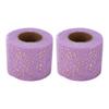 2pcs Shiny Appearance Glitter Tulle Rolls 25 Yards Each Netting Fabric Rolls  For DIY Crafts