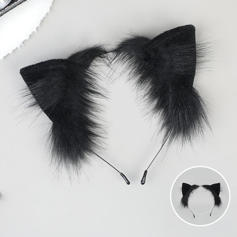 Cartoon Plush Cat Ears Headband For Women Girls Cosplay Hair Band Funny Cute Lolita Hair Hoop Creative Hair Accessories Gifts