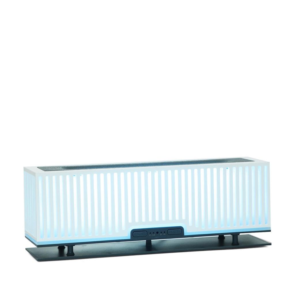 Striped 3D Flame Aroma Diffuser & Humidifier with Light - Ideal for Bedroom & Air-Conditioned Rooms