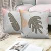 Home Sofa Office Cushion Pillowcase Wholesale  Nordic Style Abstract Plant Floral