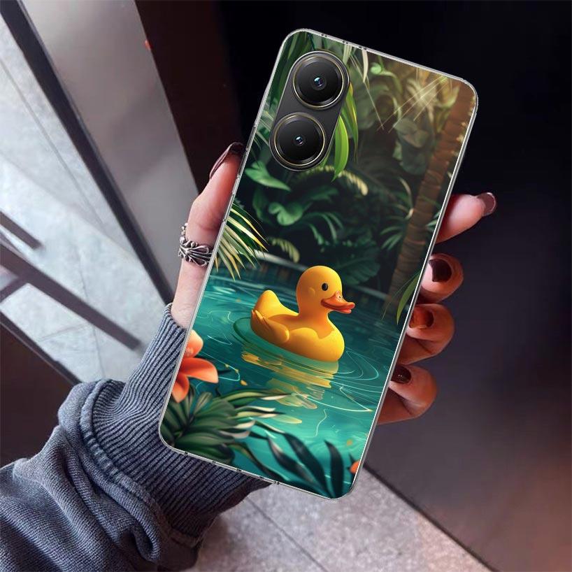 Rubber Ducks Swimming Pool Phone Case For Xiaomi Poco X7 X6 X5 Pro F7 Ultra Redmi 15C 15 13 13C 12 12C 10 10A 10C 9 9A 9C 9T She