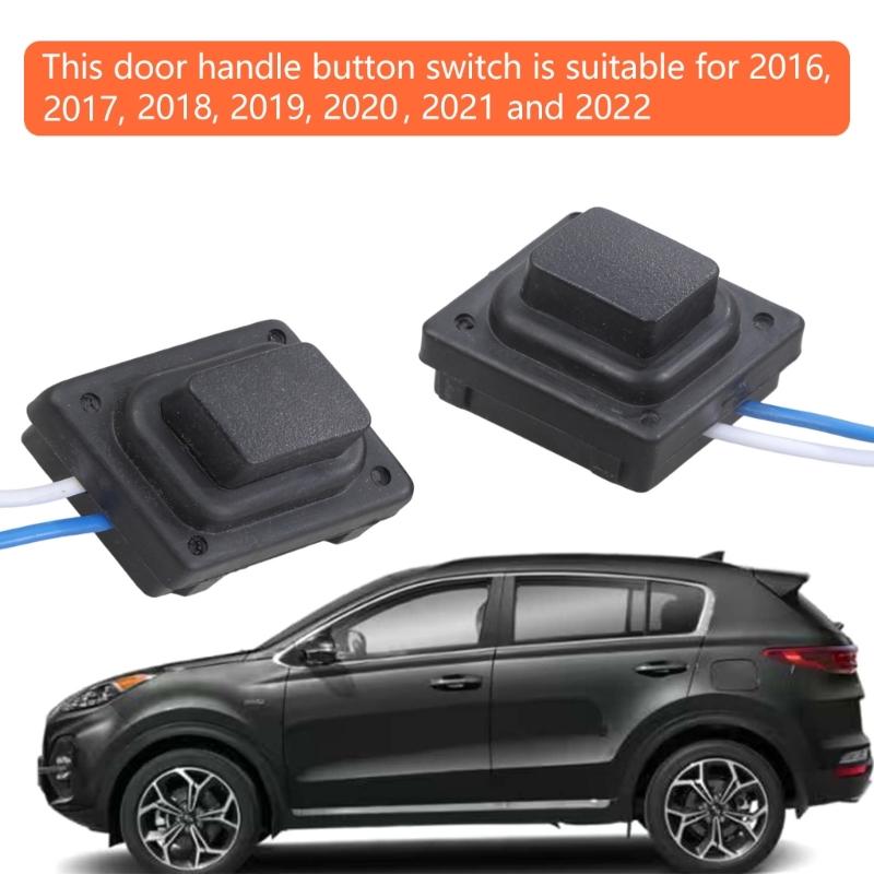 Front Door Electronic Button Switches Easy Installation ABS Exterior Handle Control Switches Simple Installs for Car KX516