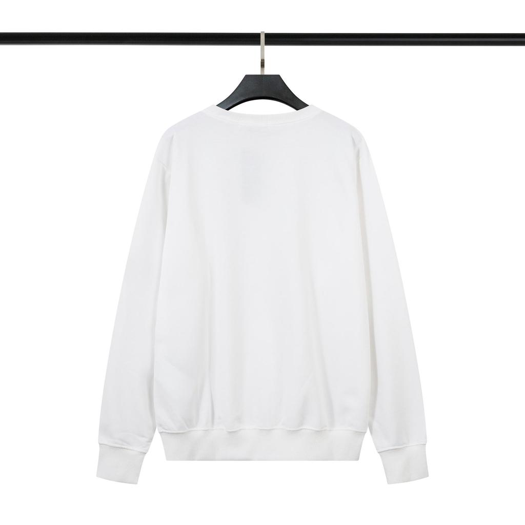 Cross ClassicSTONE Solid Round Neck Badge Long Sleeve Unisex Hoodie