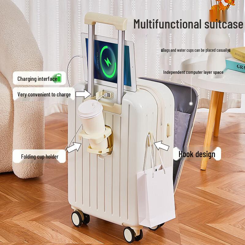 Zuoyou Front-Opening Spinner Luggage 20-inch