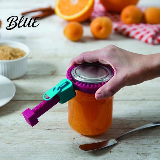 Silicone Grip Jar Bottles Jars Opener Lid Adjustable Opener Zipper Gripper for Non Slip Compact Bottle Gadget Cap Remover