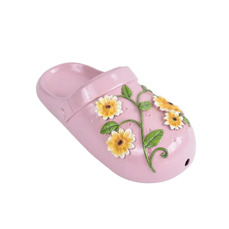 Wall Hanging Flower Pot Creative Slippers Plant Wall Indoor Wall Decoration Flower Outdoor Courtyard Green Plant Hanging Basket