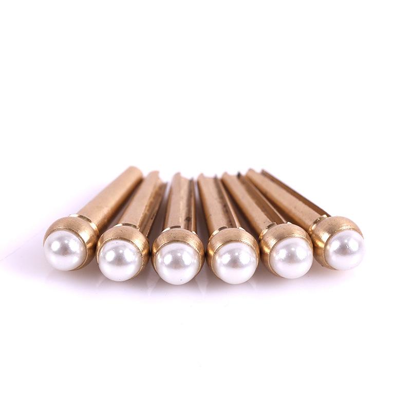 Acoustic Guitar Brass Saddle Extends Sustain String Pins Pure Copper Guitar String Pins Acoustic Guitar String Pins
