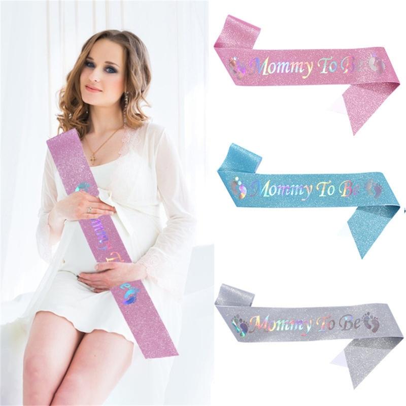 Baby Shower Sash Mommys to Be Sash Adjustable 3Color for Gender Reveal,Welcome Baby,Baby Sprinkle Ideals Mom and Dad Gift