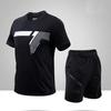 Mens Short Sleeve Sports Tee Gym Fitness Jogging Track Football Shirts Fashion Round Quick Dry Keep Cool Sets