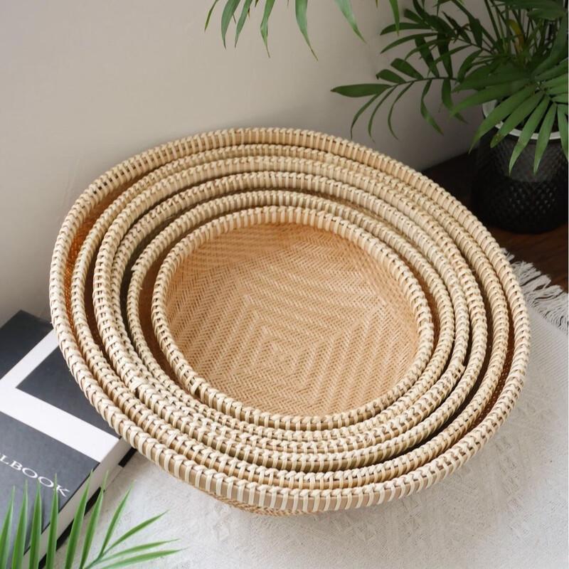 Bamboo Woven Fruit Storage Basket
