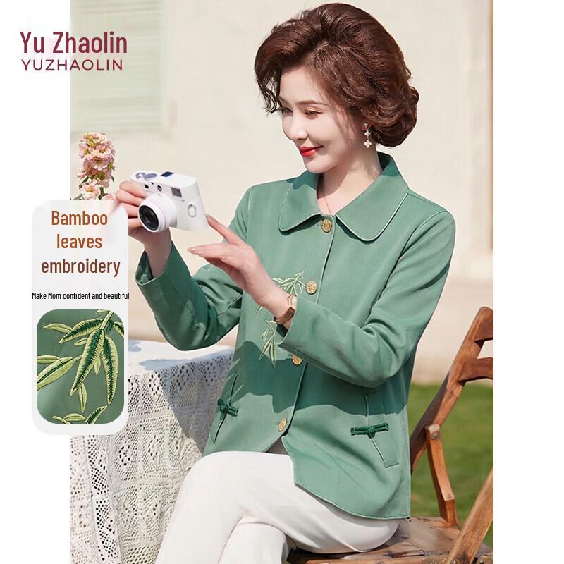 Women s Embroidered Floral Lapel Cardigan 4XL
