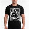 Woodblock Fishtower Tshirt Summer Casual Cotton Tee Oversized Streetwear Tops Vintage Graphic Print Loose Fit Short Sleeve