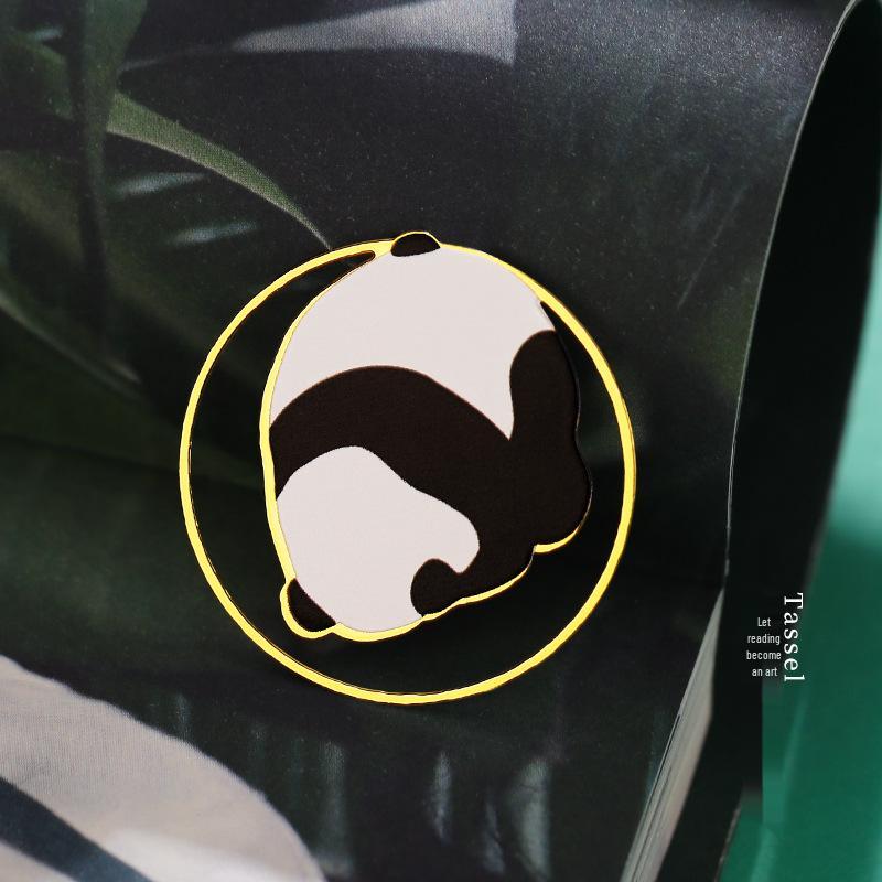 Sichuan Chengdu Giant Panda Metal Bookmark Gift Box - Cute Cartoon Chinese Style