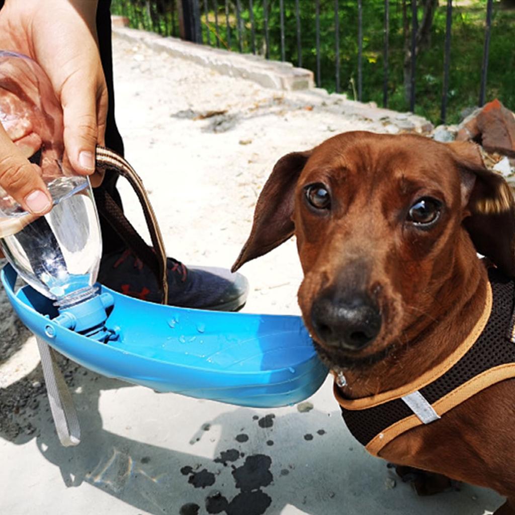 Dog Water Bottle Portable For Travel Water Dispenser With Food Container