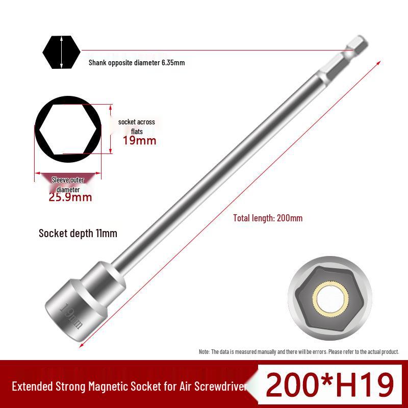 Magnetic Impact Wrench Socket Hex Bit for Electric Drill & Pneumatic Screwdriver
