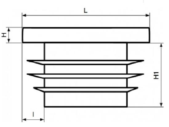 Internal Cap for Profile Post Roof 80X80 10 PCS BLACK
