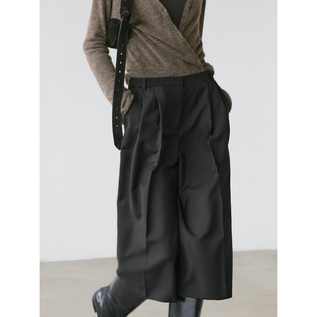 Masimodutti Wool Long Bermuda Pants