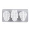 Three Head Silicone Molds, DIY Crystal Resin Silicone Molds, Creative Keychain Molds, Handcrafted Toy Molds