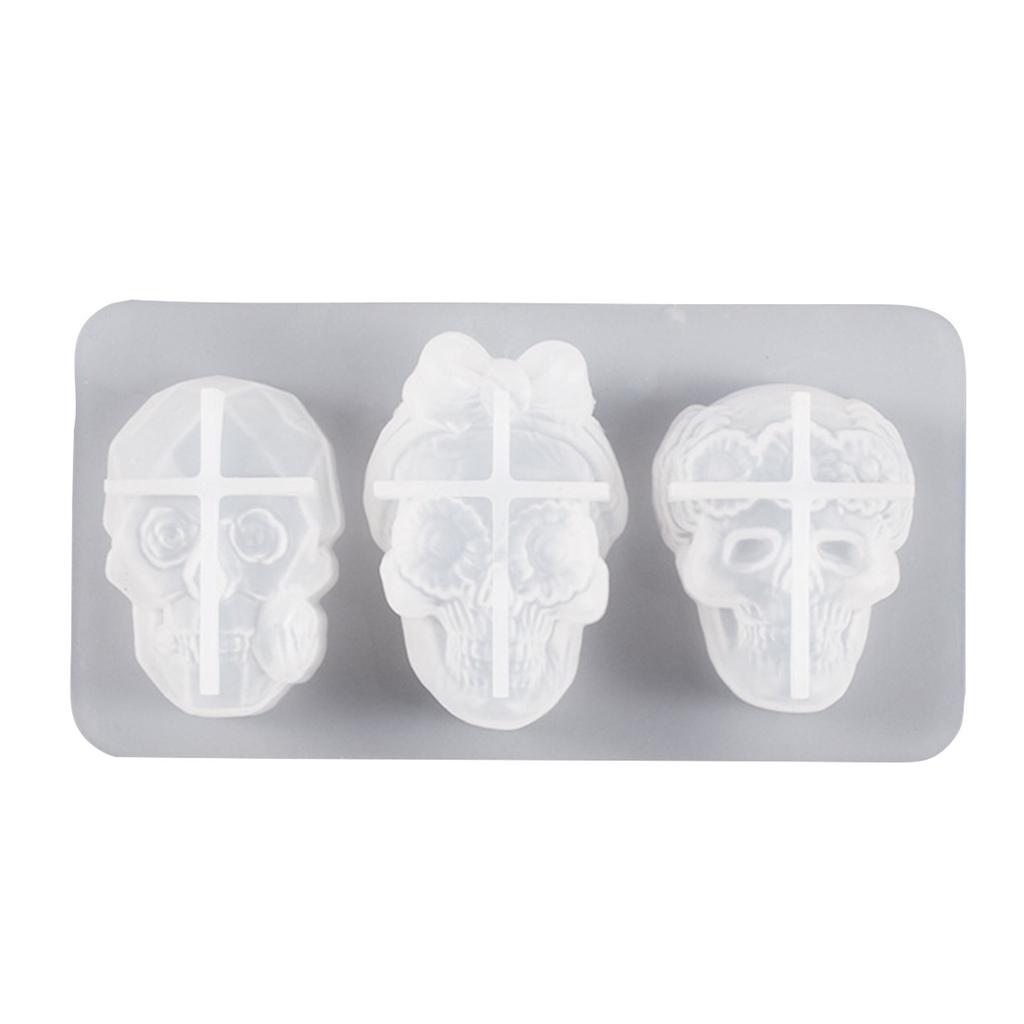 Three Head Silicone Molds, DIY Crystal Resin Silicone Molds, Creative Keychain Molds, Handcrafted Toy Molds