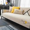 Nordic Luxury Sofa Cover Cushion Embroidery Four Season Sofa Armchair Backrest Towel Non Slip Couch Cover 3 Seater Sofa Cover