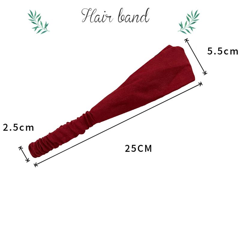 Wildleder-Waschlappen mit stilvollem, einfarbigem Fadenkreuz-Haarband