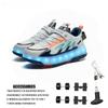 Children's Charging Four-wheel Walking Shoes Girls 2025 New Two-wheel Skates with Lights LED Light-emitting Shoes Roller Skates