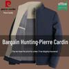 Pierre Cardin Men's Autumn Stand-Collar Casual Jacket for Dad