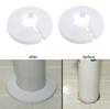 12mm Drain Pipe Concealer Rings Smooth Decorative Cover Leak Proof Pipe Trim Rings 20pcs Suitable for Sink Tub Piping
