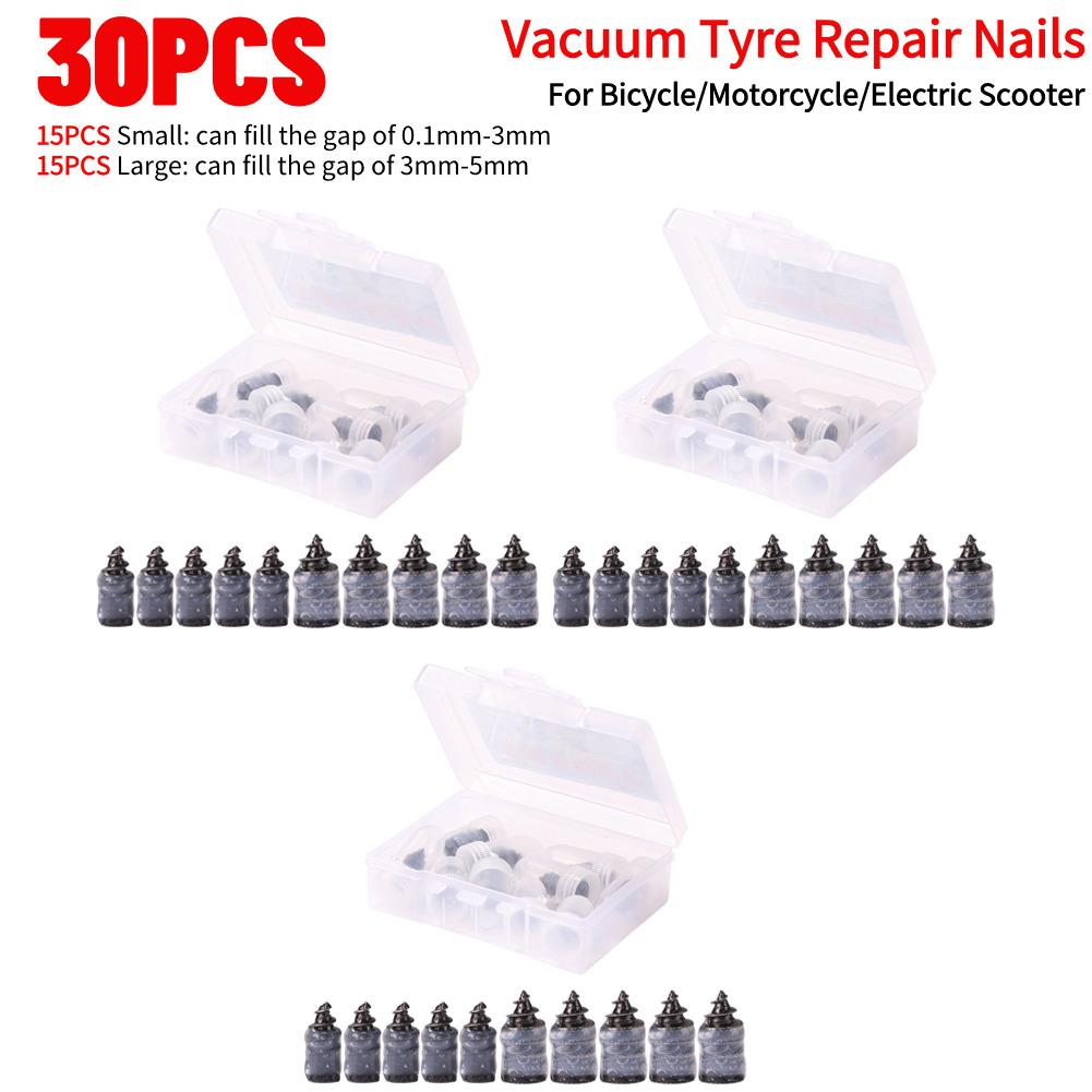 50-10PCS Tire Puncture Repair Nails for Car Motorcycle Scooter Bike Vacuum Tyre Repairing Rubber Metal Nail Set Tire Accessories