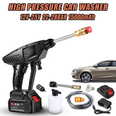 30BAR 0-15000mAh Wireless High Pressure Car Wash Water Gun Portable High Pressure Washer Foam Generator for Makita Battery