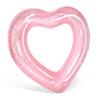Adult Heart-Shaped Inflatable Ring by Oziral - Stylish, Cute, Transparent, Glittery, Unisex, for Pool, Beach, Water Play, Summer Vacation, Travel,