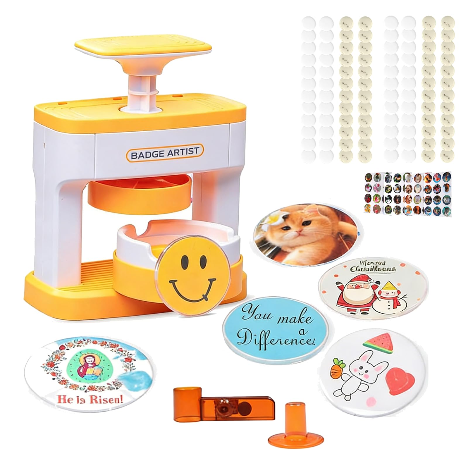 

Button Badge Maker Button Badge Includes 48 Badge DIY Toy Button Badge Making Handmade Original Day Gift 55mm, Kids Machine, Materials, Kit,