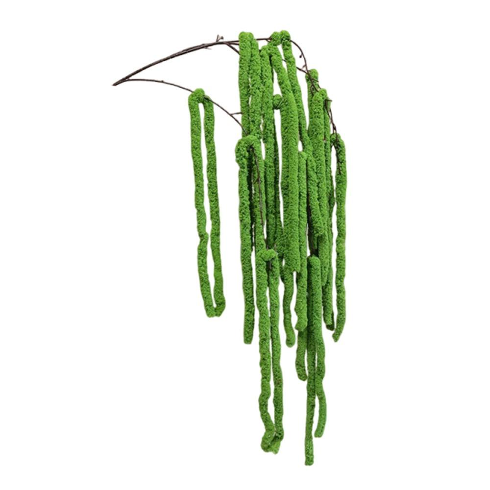 Coarse Wool Simulation Flower Multicolor Rhine Design Hanging Rice Flower Fox Tail Shape Yarn Material Artificial Hanging Plant