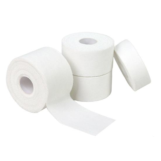 White Sports Tape Easy Tear Adhesive No Sticky Residue Athletic Tape Athletes Sport Trainers First Aid Injury Wrap Tape Roll