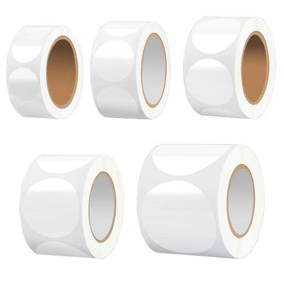 500Pcs Clear Round Seal Sticker Adhesive PVC Sticker Wrapping Labels for Seal Envelopes Card Mailing Box Packaging