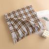 New Korean Imitation Cashmere Scarf High End Versatile Plaid Shawl Couple's Long Winter Warm Scarf