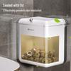 Wall-Mounted Suction Cup Trash Can with Lid – Large, Stylish Bathroom and Living Room Waste Basket