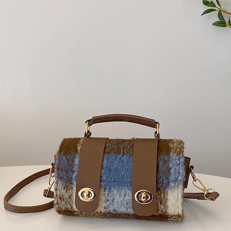 Mode Schloss Kleine Tasche für Damen, Retro Umhängetasche für Damen für den frühen Frühling