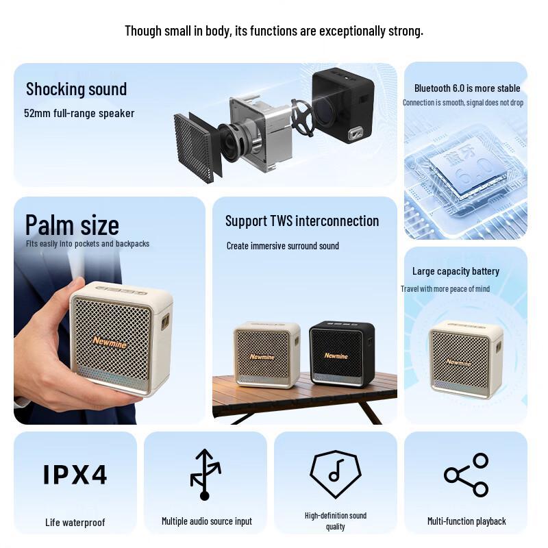 Newmine HT001 Portable Smart Bluetooth Speaker (CN version)
