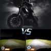 1PCS 5.75" Round LED Vintage Motorcycle & E-Bike Front Headlight, White Hi/Lo Beam Projector, White/Amber DRL Driving Lamp, High Brightness 12V-36V