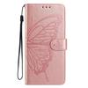 For Samsung Galaxy M36 5G Case Butterfly Imprinted Wallet Stand PU Leather Flip Phone Cover with Strap