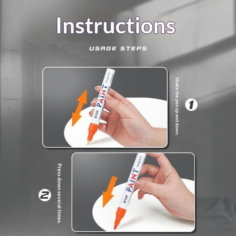 Tombstone Marker Repair Pen Oil Based Quick Dry Weatherproof Touch Up Paint For Granite