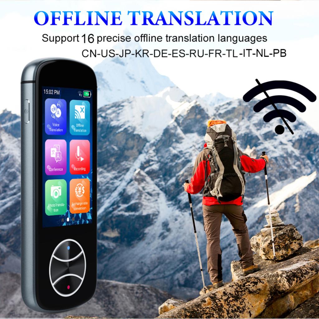 Intelligent Language Translation Machine with Multi Language Translation and Offline Translation, Camera Translation, 3.0-inch Touch Screen