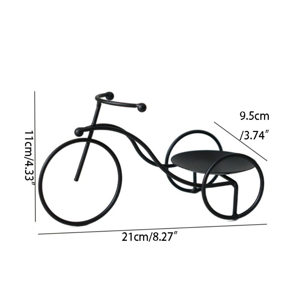 Handmade Tricycle Display Holder Stable Iron Candlestick Stand  Living Room