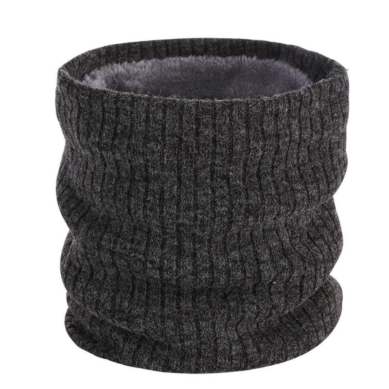 Fleece neck cover, versatile in winter, warm and cold-proof, thickened knitted scarf, autumn and winter fashion pullover, scarf to keep warm