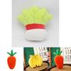 High-quality Fruit Vegetable Plush Dolls With Keychain Adorable Comfortable Realistic