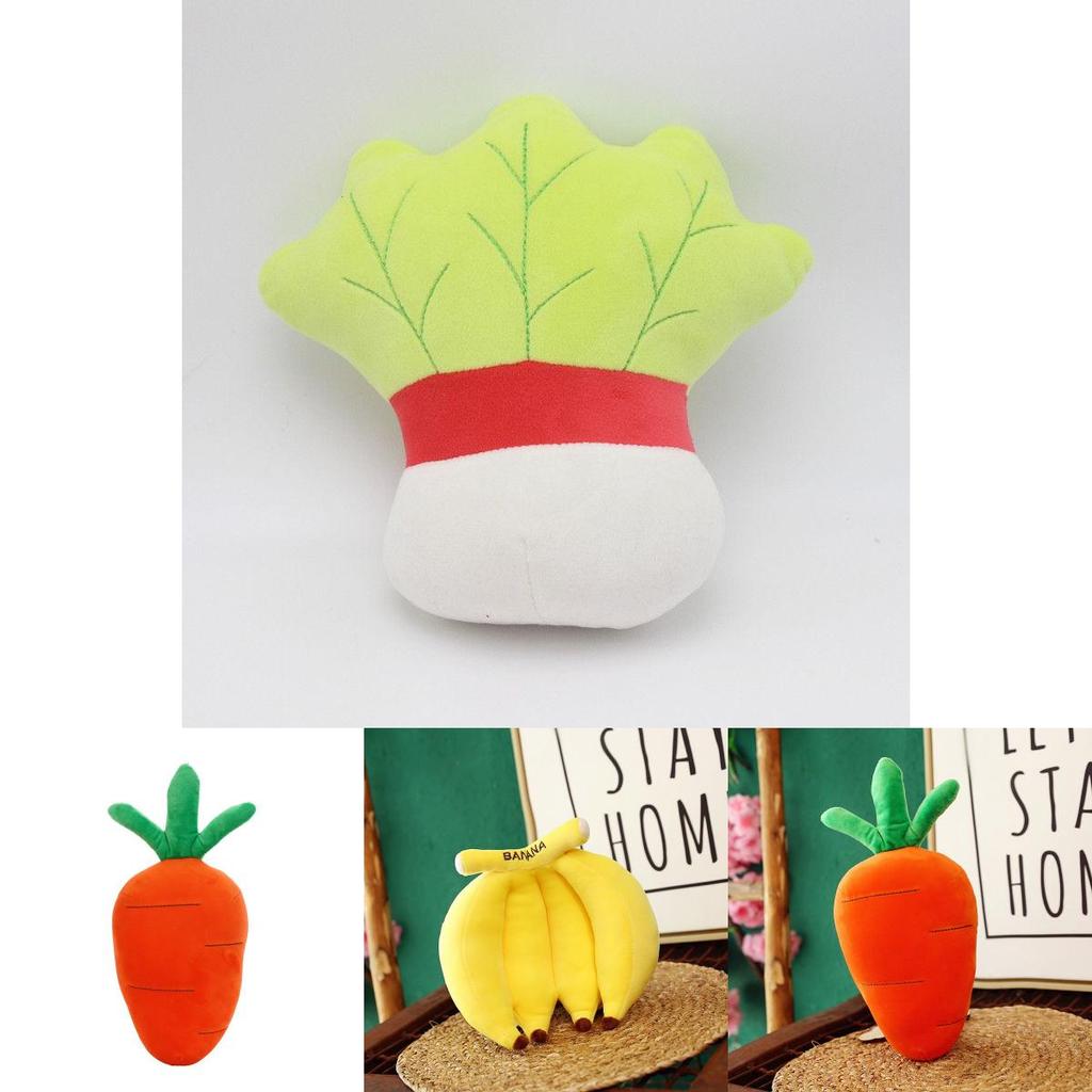 High-quality Fruit Vegetable Plush Dolls With Keychain Adorable Comfortable Realistic