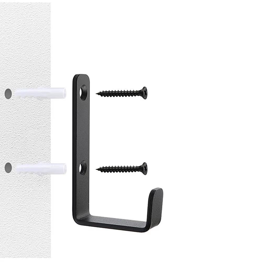 5pcs/set Metal Coat Rack Hooks Single Claw Hooks with Screws Wall Hooks Space Saving Multi-Purpose Clothes Hanger