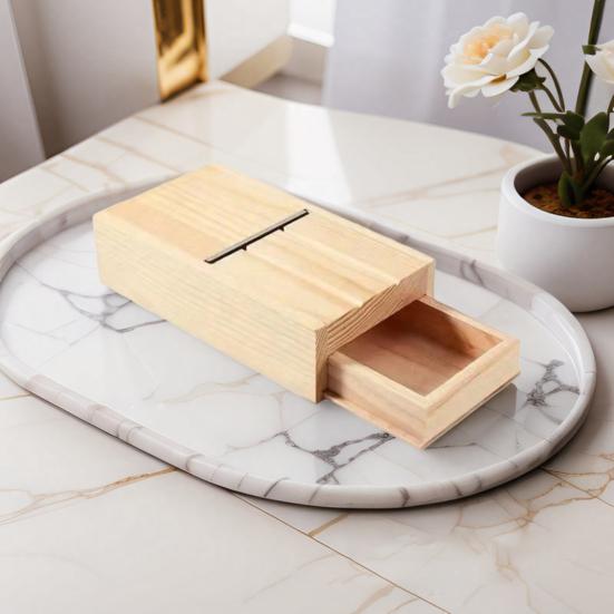 Handmade Soap Planer with Drawer Box Wooden Candles Loaf Soap